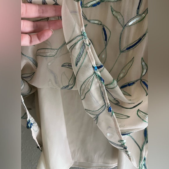 Alexis Lujana Floral Sequin Embroidered Mini Dress - Picture 6 of 8